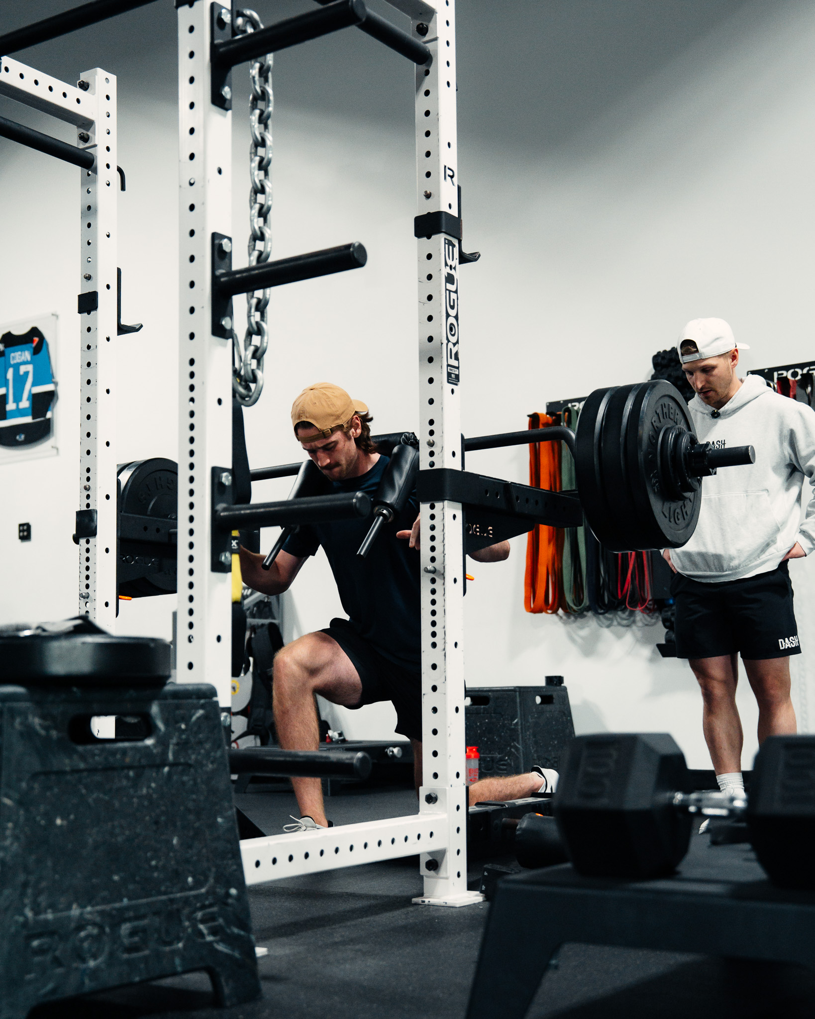 Coach Zac coaching an athlete